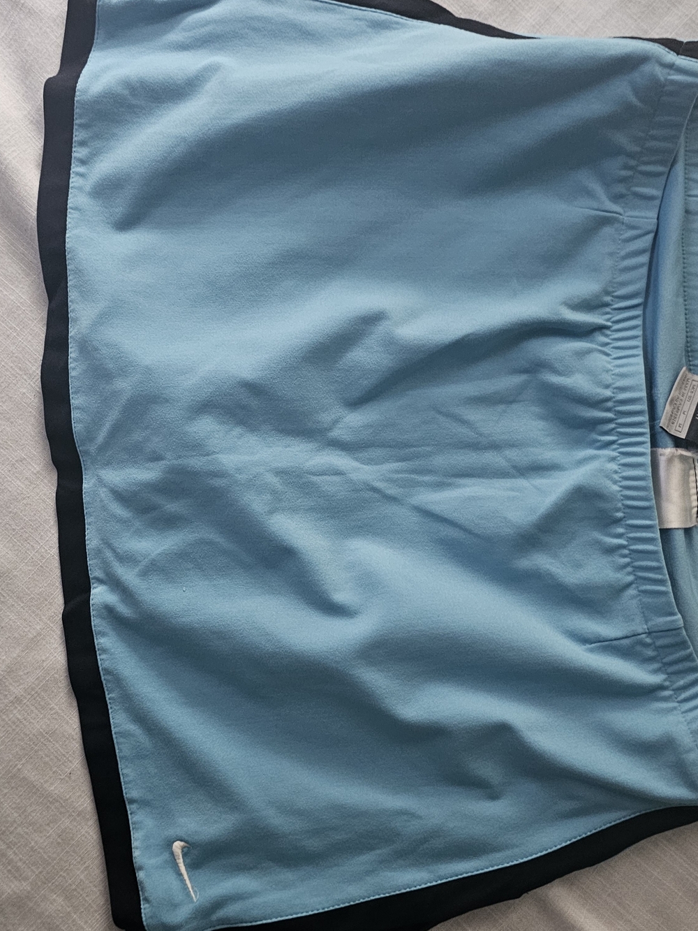 Nike Men’s Sky Blue Athletic Shorts with Black Trim